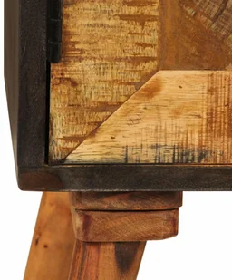 vidaXL Szafka z litego drewna mango, 85 x 30 x 75 cm - Komody - miniaturka - grafika 5