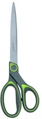 Nożyczki - Linex 400084194 nożyczki do prac ręcznych Scissors szkolny rękojeść z tworzywa sztucznego ABS nożyce do 23 cm ze stali nierdzewnej i precyzyjne cięcie wolne od rdzy Szary Zielony OS84194 - miniaturka - grafika 1