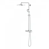 Zestawy prysznicowe - Grohe Rainshower Smartactive Zestaw prysznicowy natynkowy termostatyczny z deszczownicą chrom 26647000 - miniaturka - grafika 1