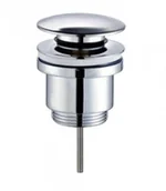 Korki do umywalek - Sea Horse SEA-HORSE Korek klik-klak duży do umywalki uniwersalny chrom mosiądz - miniaturka - grafika 1