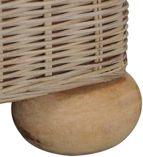 vidaXL Fotel z poduszkami, naturalny rattan - Fotele - miniaturka - grafika 7