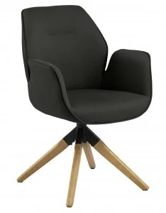 D2.Design Krzesło obrotowe Aura dark grey auto re turn 218602 - Krzesła - miniaturka - grafika 2