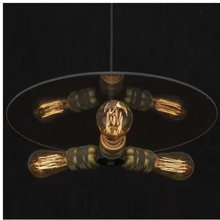 Altavola Design Techno Loft lampa wisząca 3x60W złota LA017/P3_gold - Lampy sufitowe - miniaturka - grafika 3