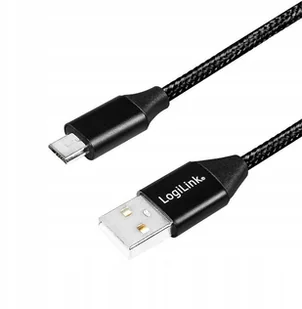 LogiLink Kabel USB 2.0 CU0143 USB A micro USB B M/M czarny 0,3m CU0143 - Huby USB - miniaturka - grafika 4