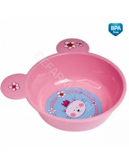 Canpol babies Canpol Plastikowa miska z uszami Happy Faces : Kolor - Granatowy 4/415 - Miseczki i talerzyki dla dzieci - miniaturka - grafika 2