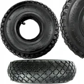 Akcesoria do urządzeń ogrodniczych - Opona + Dętka Do Wózka 3.00-4 Dwupłócienna Geko - miniaturka - grafika 1