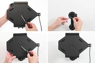 Brodit AB Uchwyt aktywny z kablem USB do Samsung Galaxy Tab S7 FE SM-T733 721182 - Akcesoria do tabletów i e-booków - miniaturka - grafika 3