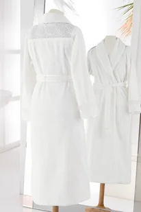 Soft Cotton Damski elegancki szlafrok QUEEN w ozdobnym opakowaniu Śmietankowy XL 20582 - Szlafroki damskie Soft Cotton Damski elegancki szlafrok QUEEN w ozdobnym opakowaniu Śmietankowy XL 20582 - Szlafroki damskie - miniaturka - grafika 1