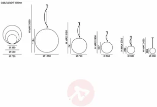 Linea Light Imponująca lampa wisząca OH, 75 cm - Lampy sufitowe - miniaturka - grafika 2