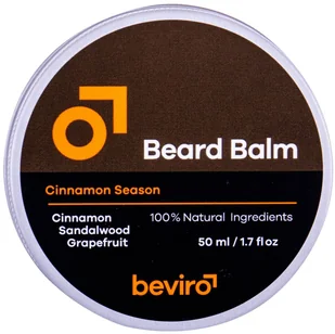 Beard Balm Be-Viro Be-Viro Men´s Only wosk do zarostu 50 ml dla mężczyzn Grapefruit Cinnamon Sandal Wood - Kosmetyki i akcesoria do pielęgnacji brody - miniaturka - grafika 2