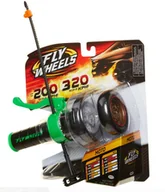 Tory, garaże, parkingi - Jakks Pacific Fly Wheels. Wyrzutnia. 2 opony, zielone - miniaturka - grafika 1