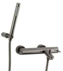 Paffoni Bateria wannowa ścienna LIGHT czarny nikiel Rubinetterie LIG023NKN - Baterie wannowe i prysznicowe - miniaturka - grafika 4