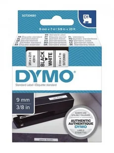 Dymo TAŚMA D1- 9MM X 7M CZARNY/BIAŁY (40913) (S0720680) - Taśmy do drukarek barwiące - miniaturka - grafika 7