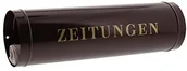 Skrzynki na listy - Burg Wächter Burg-Wächter 800 skrzynka na listy, na gazety papierowe, 40 x  12 cm, brązowy 800 BR - miniaturka - grafika 1
