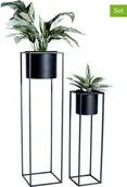Donice - Lifa Living Lifa Living Stojaki (2 szt.) "Violet" w kolorze czarnym na rośliny - miniaturka - grafika 1