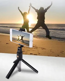 SEVERNO Kijek do selfie stick statyw tripod + pilot bluetooth TERRY-9622 - Selfie stick - miniaturka - grafika 4