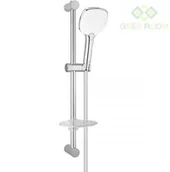 Zestawy prysznicowe - Oltens Oltens Driva EasyClick (S) Alling 60 zestaw prysznicowy z mydelniczką chrom biały 36005110 - miniaturka - grafika 1