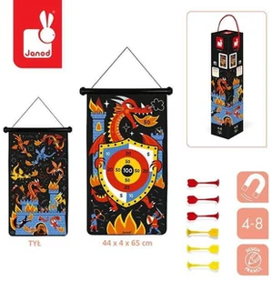 Janod Magnetyczna gra w rzutki Smoki, solution-bc-7032-0 - Układanki dla dzieci - miniaturka - grafika 2