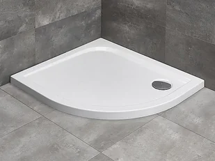 Radaway Delos E Brodzik półokrągły 100x80cm - Brodziki prysznicowe - miniaturka - grafika 2