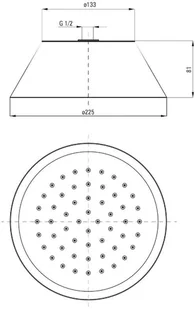 Deante Cascada Głowica natryskowa okrągła NAC 095K NAC 095K - Słuchawki prysznicowe - miniaturka - grafika 4