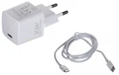 Ładowarki do telefonów - iBox ŁADOWARKA SIECIOWA I-BOX C-38 PD30W USB-C, KABEL ILUC38CW - miniaturka - grafika 1