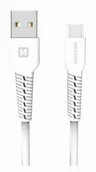 Kable USB - SWISSTEN Kabel USB USB Typ C SWISSTEN 1 m Biały 71505531 - miniaturka - grafika 1