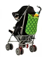 Torby i organizery dla mam - Quaranta Settimane Quaranta Settimane - Torba do Wózka z Neoprenu Zielona w Kropki 267 [5434995] - miniaturka - grafika 1