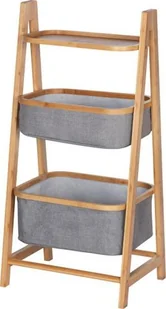 Wenko Regał dwie półki BAHARI dwa koszyki z bambusową konstrukcją B07PPTZ8WR - Szafki łazienkowe - miniaturka - grafika 2