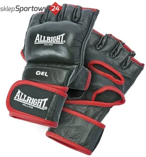 Allright RĘKAWICE MMA PRO ROZM L CZARN PU SW02518 - Rękawice bokserskie - miniaturka - grafika 2