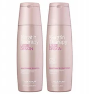 Zestawy kosmetyków damskich - Alfaparf Lisse Design Keratin Szampon Zestaw Włosy - miniaturka - grafika 1