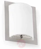 Lampy ścienne - Faro Lorefar Elegancka lampa ścienna DIULA-1 niklowany 20 cm - miniaturka - grafika 1