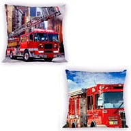 Poszewki na poduszki - Faro Poszewka Turbo Straż Pożarna 001 40x40 cm 41331 - miniaturka - grafika 1