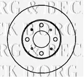 Inne - Borg & Beck bbd4332 tarcze hamulcowe (para) BBD4332 - miniaturka - grafika 1