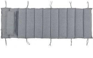 Beliani Poduszka na leżak ogrodowy szara BRESCIA 161967 - Poduszki ogrodowe - miniaturka - grafika 3