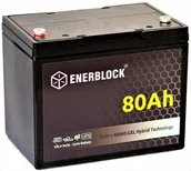 Baterie do zasilaczy awaryjnych UPS - Akumulator Deep-cycle 12V 80AH Wózek Inwalidzki - miniaturka - grafika 1