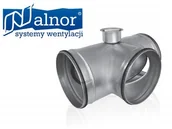 Akcesoria do wentylacji i klimatyzacji - Alnor Przepustnica trójdrożna z obejściem, rozdzielacz z uszczelkami 200mm DATVTL-200-200 - miniaturka - grafika 1