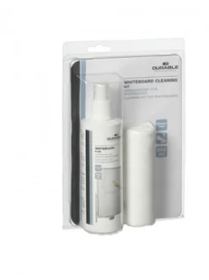 Płyn do tablic 250 ml i ściereczka z mikrofibry WHITEBOARD CLEANING KIT DU1168 - Akcesoria do tablic - miniaturka - grafika 2