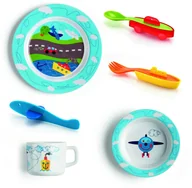 Pozostałe akcesoria kuchenne - Guzzini Bimbi Zestaw Obiadowy Dla Dziecka Traffic Set 32,0x40,0x17,0 0810.00.52 - miniaturka - grafika 1