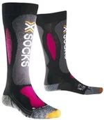 Skarpety termoaktywne - X-Socks Ski Carving Silver Lady skarpety narciarskie, czarny X020357_B117_35/36 - miniaturka - grafika 1