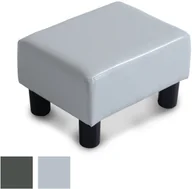 Pufy i podnóżki - Homcom PODNÓŻEK PUFA DO SIEDZENIA USZAK biały - miniaturka - grafika 1