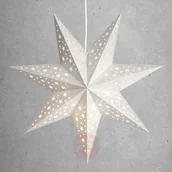 Ozdoby bożonarodzeniowe - Markslojd Niezwykła gwiazda Solvalla 45 cm srebrna - miniaturka - grafika 1