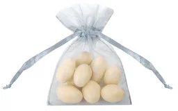 PartyDeco Woreczki z organzy, srebrne, 20 sztuk - Gadżety dla niej i dla niego - miniaturka - grafika 2