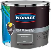 Farby do metalu - Nobiles CHLOROKAUCZUK- emalia do betonu i metalu, szara, 10 l - miniaturka - grafika 1
