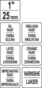 Yato Pędzel angielski płaski M 1" Yato YT-54500 - Pędzle - miniaturka - grafika 3