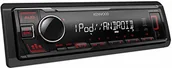 Radia samochodowe - Kenwood KMM-205 radio samochodowe USB z RDS (tuner o wysokiej wydajności, MP3, WMA, FLAC, wejście AUX, Android Control, Bass Boost, 4 x 50 W, czerwony) czarne - miniaturka - grafika 1