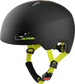 Kaski rowerowe - Alpina Hackney Kask Dzieci, czarny/żółty 47-51cm 2022 Kaski rowerowe 9743133 - miniaturka - grafika 1