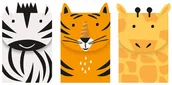 Urodziny dziecka - Unique Prezentowe torebki urodzinowe Safari - 3 szt. U73929 - miniaturka - grafika 1