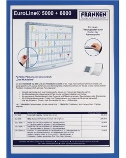 FRANKEN Ramka magnetyczna , A4, niebieska FITSA4M 03 - Systemy ekspozycyjne i znaki informacyjne - miniaturka - grafika 2
