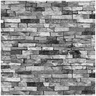 Tapety - Polami Tapeta papierowa kamienie szara cegła 10 mb - miniaturka - grafika 1