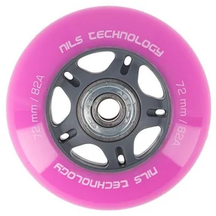 Nils EXTREME KÓŁKA DO ŁYŻWOROLEK PU 72X24 82A RÓŻ 4SZT + ABEC-7 8SZT EXTREME ZADZWOŃ 600-555-801 ! 16-32-021 - Akcesoria do skatingu - miniaturka - grafika 2